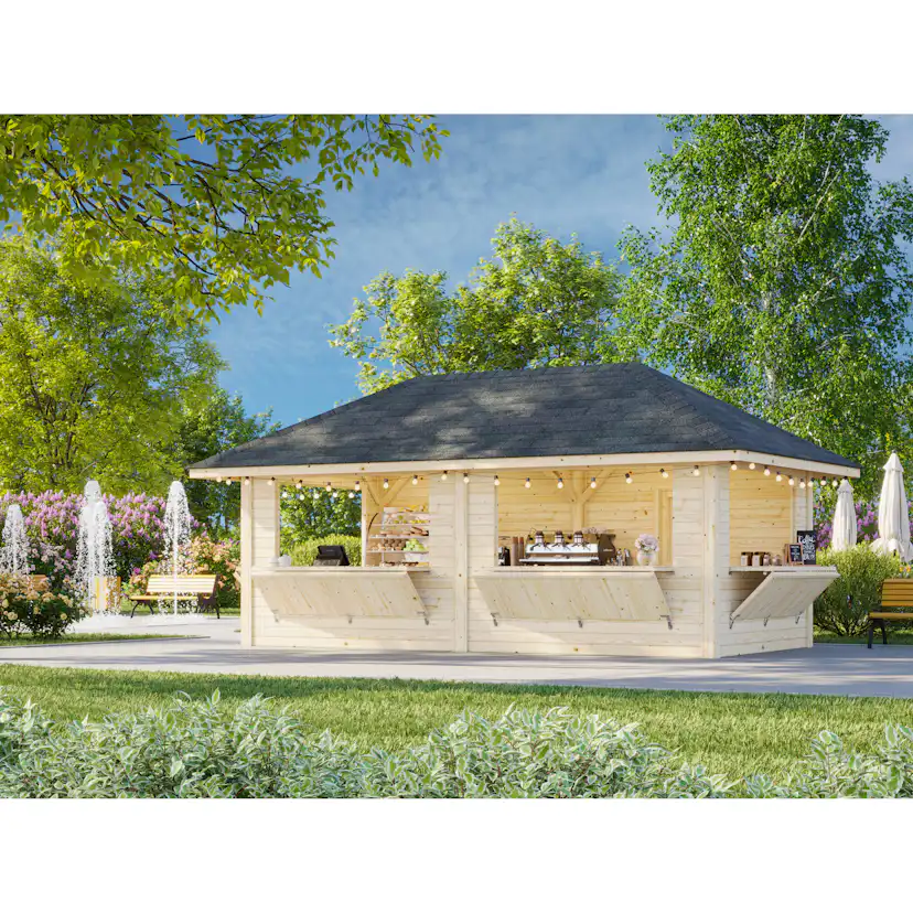 Kiosk Palmako Bianca 16,6 m2 Set 112