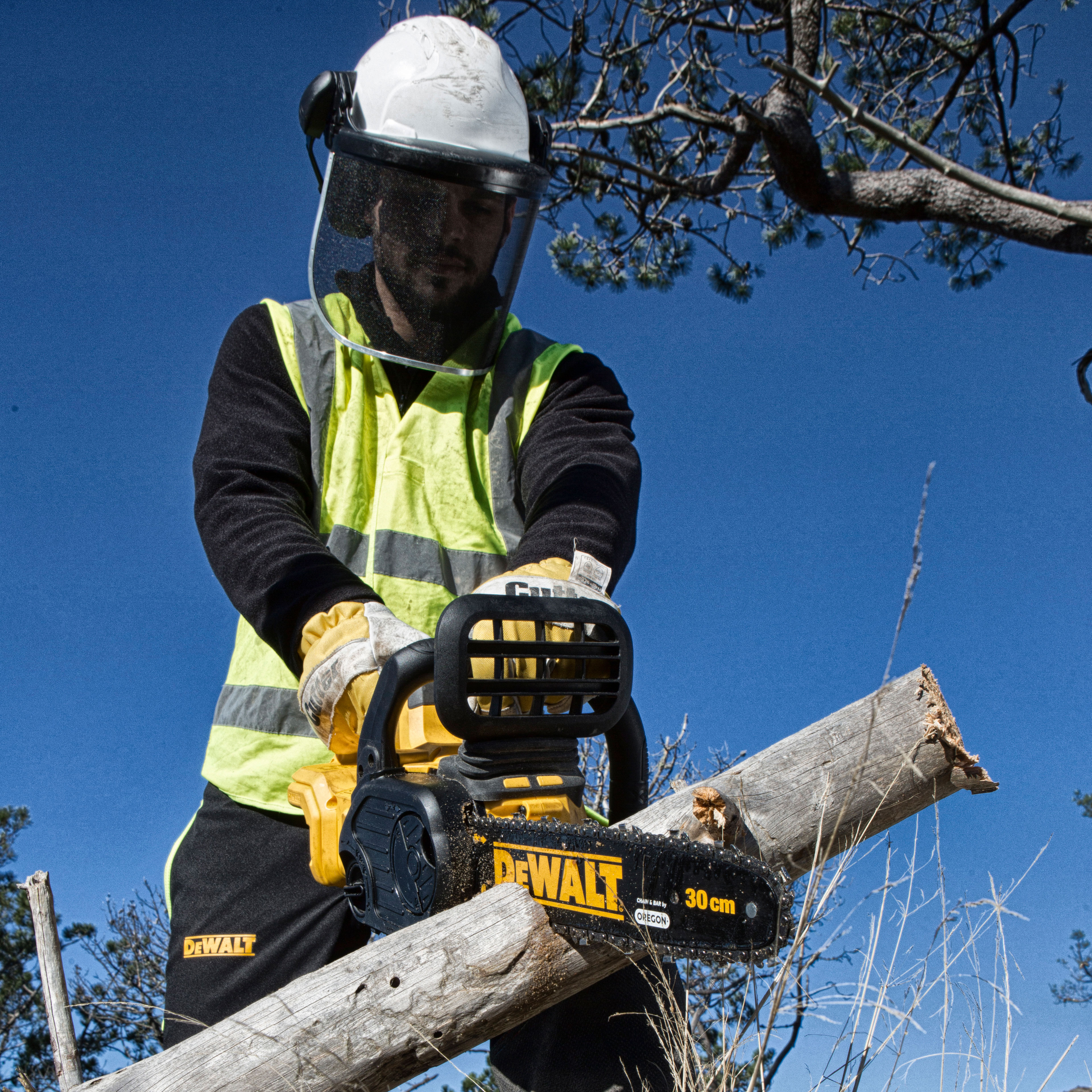 Motorsåg Dewalt DCM565P1-QW Med batteri och laddare 18 V