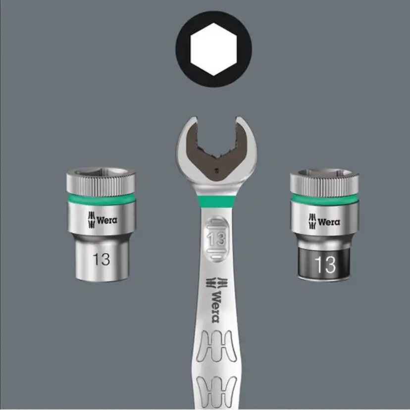 Krafthylssats Wera 1/2 tum Wheel Impaktor C Set 1 3Del