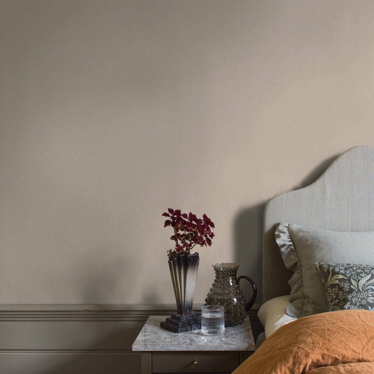 Tapet Boråstapeter Canvas Taupe 6124