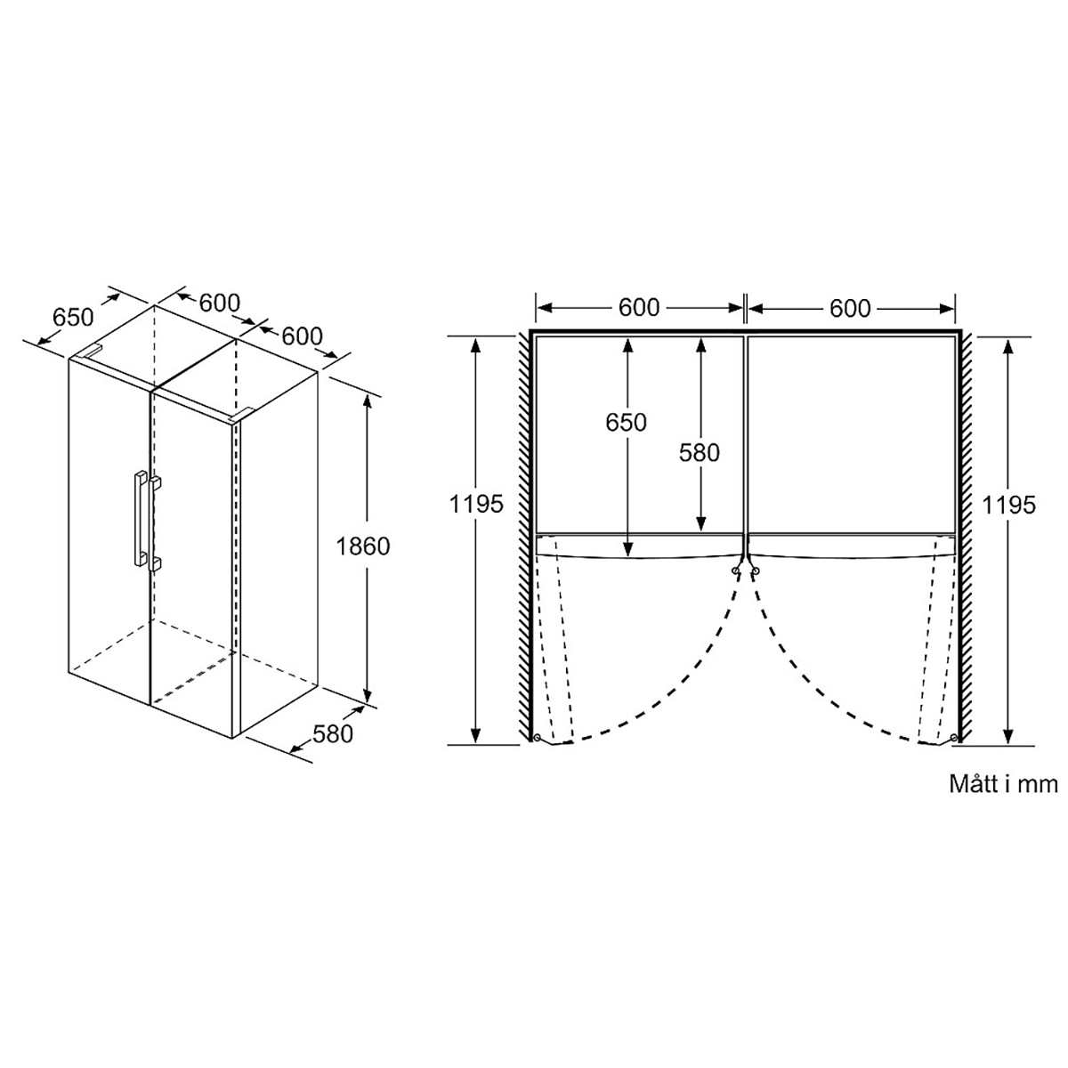 Fristående Kylskåp Bosch KSV36CIDP Serie 4 Rostfri