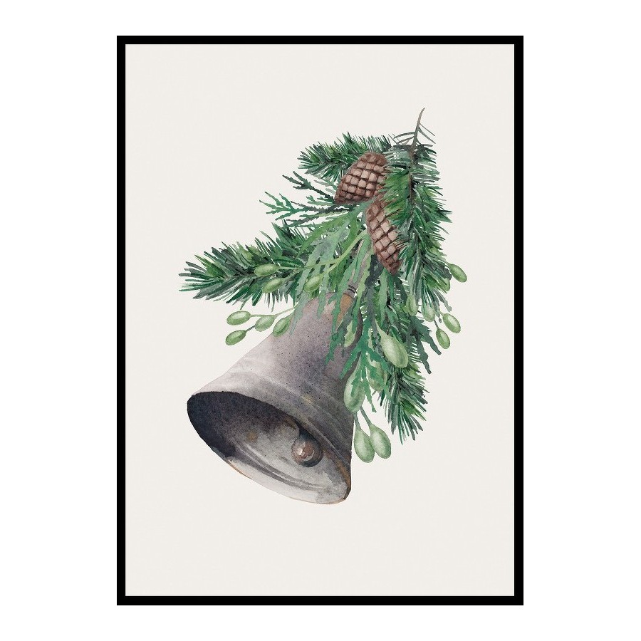 Poster Gallerix Watercolor Christmas Bell