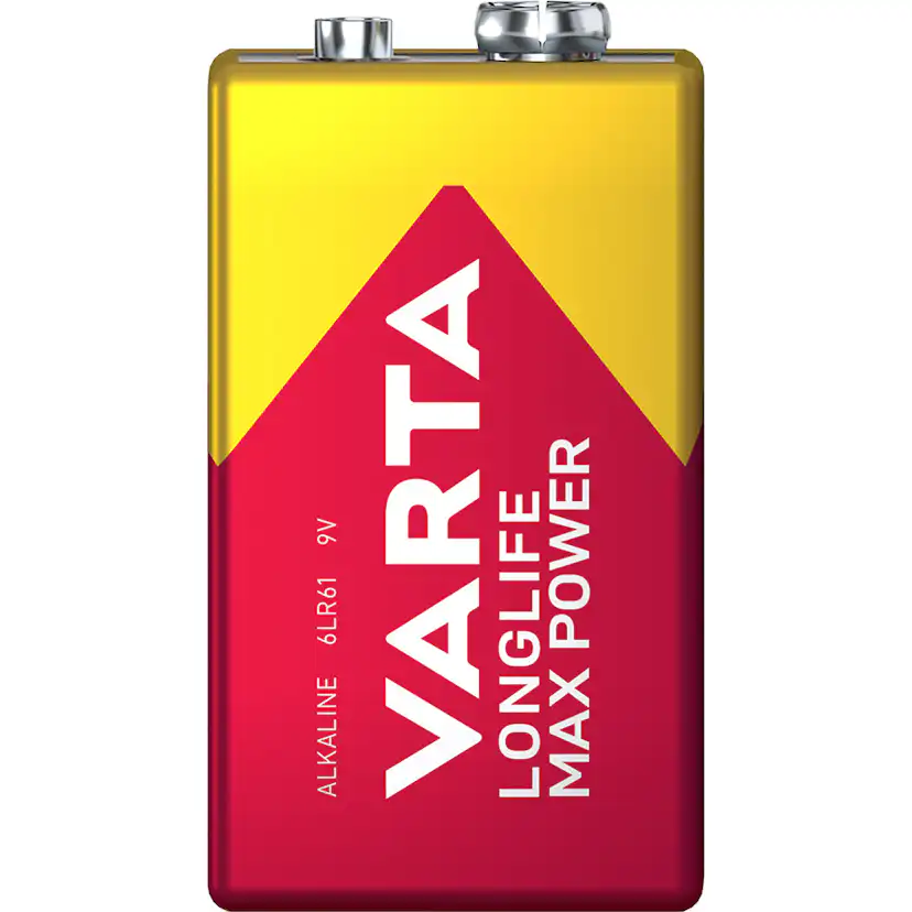 Batteri VARTA Alkaliska Longlife Max Power 9V 1-Pack