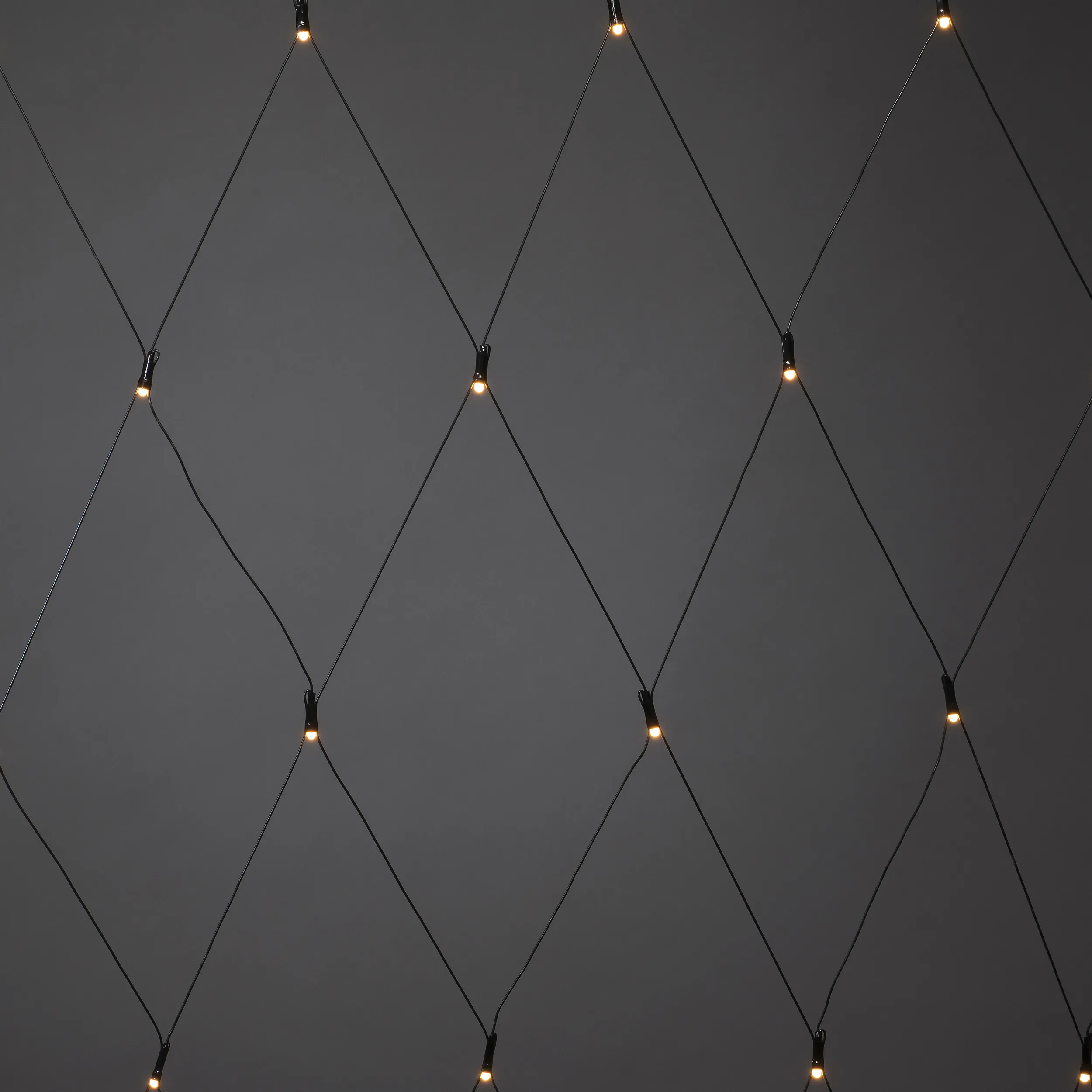 Nät 96 LED 3x3m frostad 96L, Amber rostad