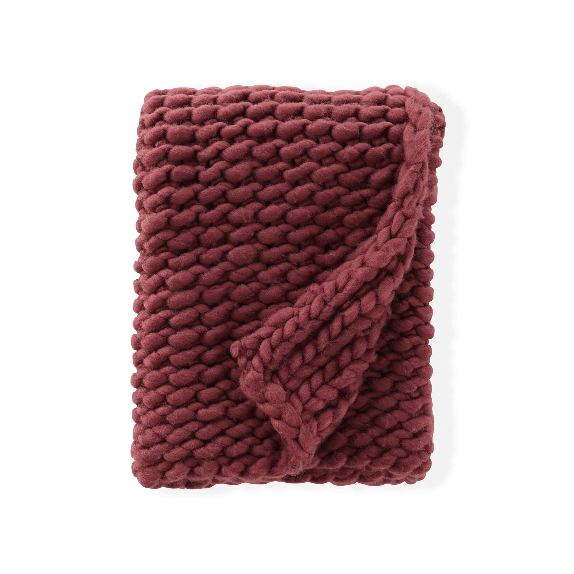 Kate Throw 170 x 130 cm - / Burgundy Polyester Pläd Venture Home Kate