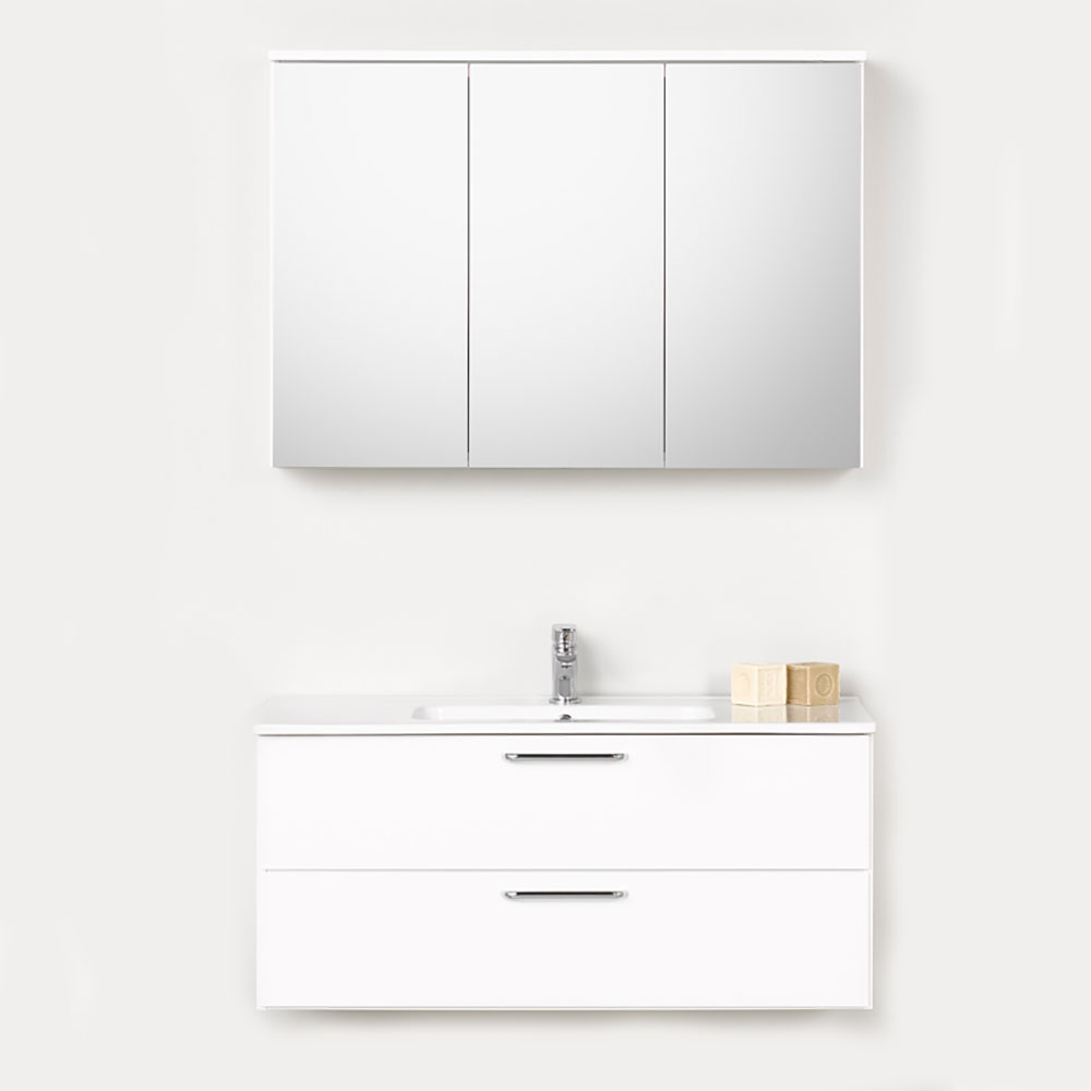 Möbelpaket Westerbergs Afton 1000 med Spegelskåp Vit