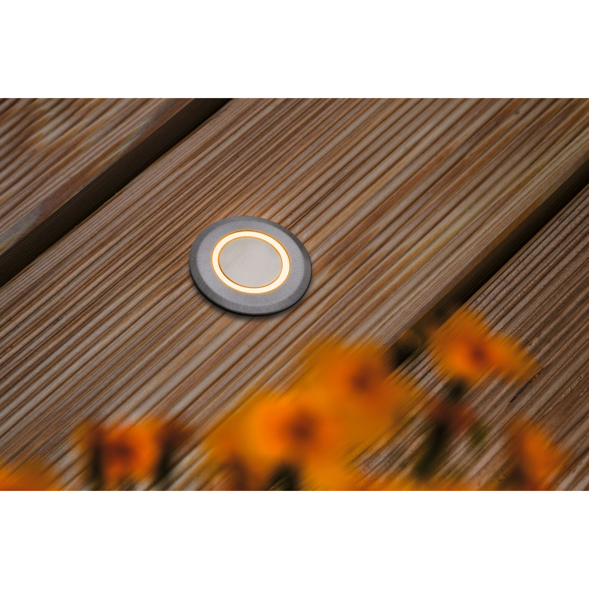 LED Infälld Markbelysning Paulmann House Stripe Rund IP67 230V Light: Gold Light (insektsvänlig)