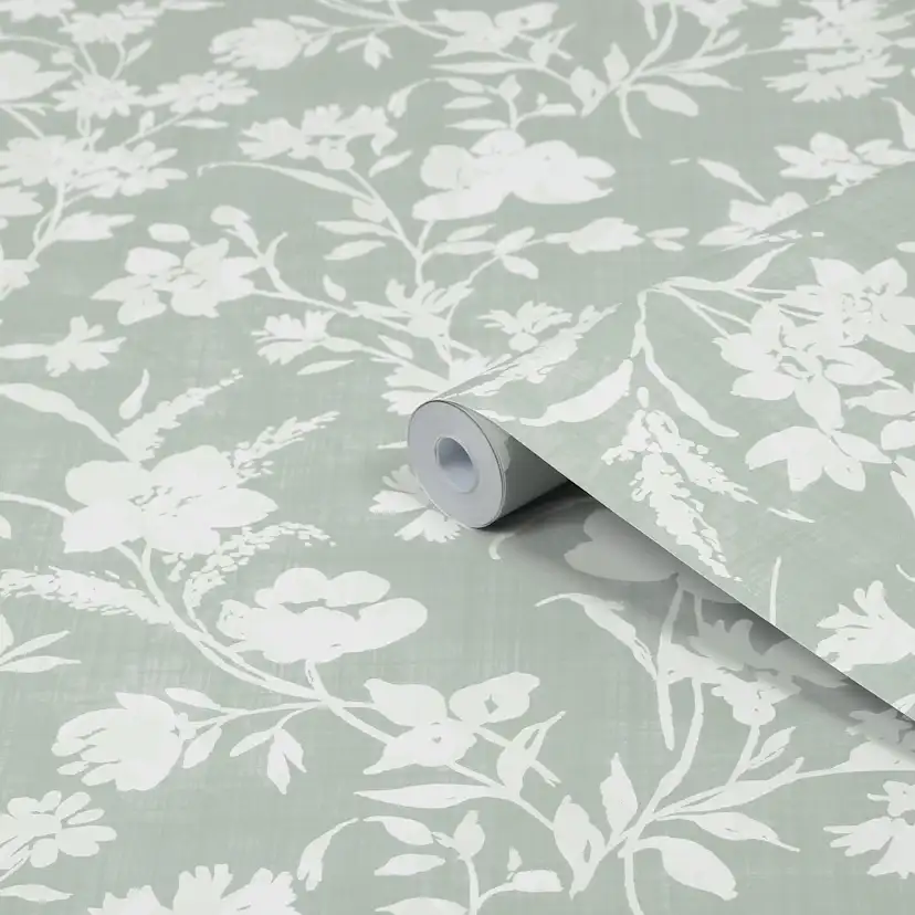 Tapet Laura Ashley Rye Sage Grön 119855