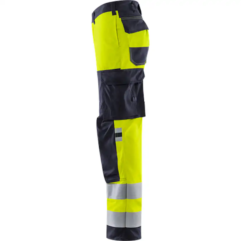Flamestat byxa stretch 2161 ATHF, kl 2 Storlek: D108, Gul/Marinblå