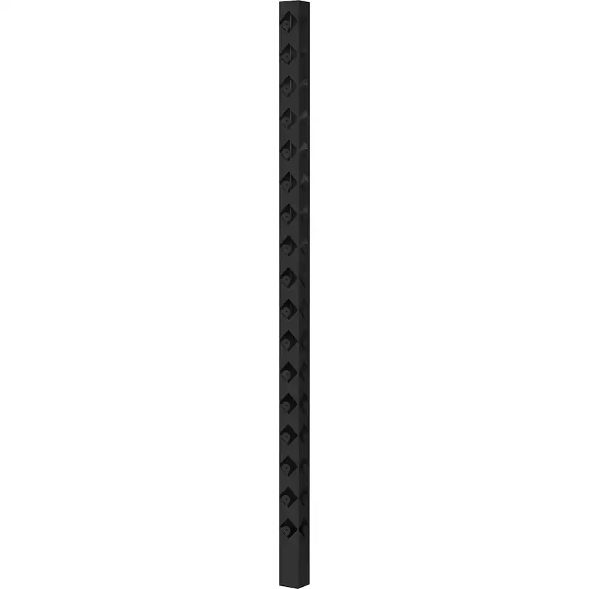 Staketstolpe Öckerö 1770mm svart 70x70 Hörn Svart, Höjd: 1770 mm