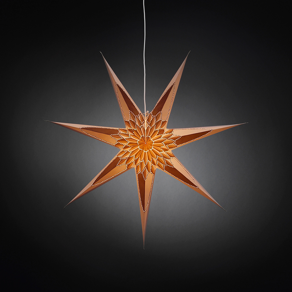 Adventsstjärna Gnosjö Konstsmide Hängande 78 cm Vit/Guld