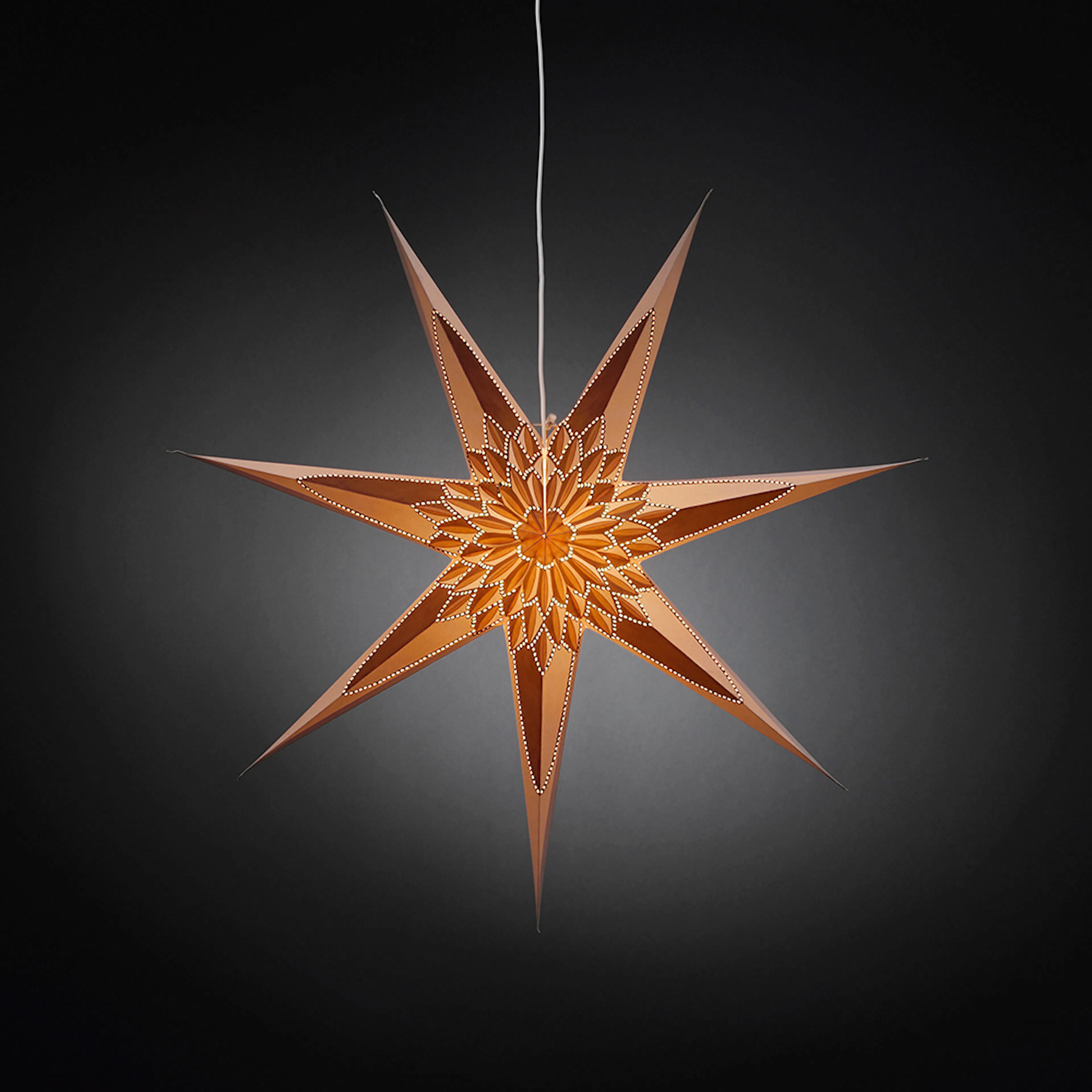 Adventsstjärna Gnosjö Konstsmide Hängande 78 cm Vit/Guld