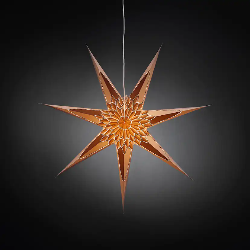 Adventsstjärna Gnosjö Konstsmide Hängande 78 cm Vit/Guld