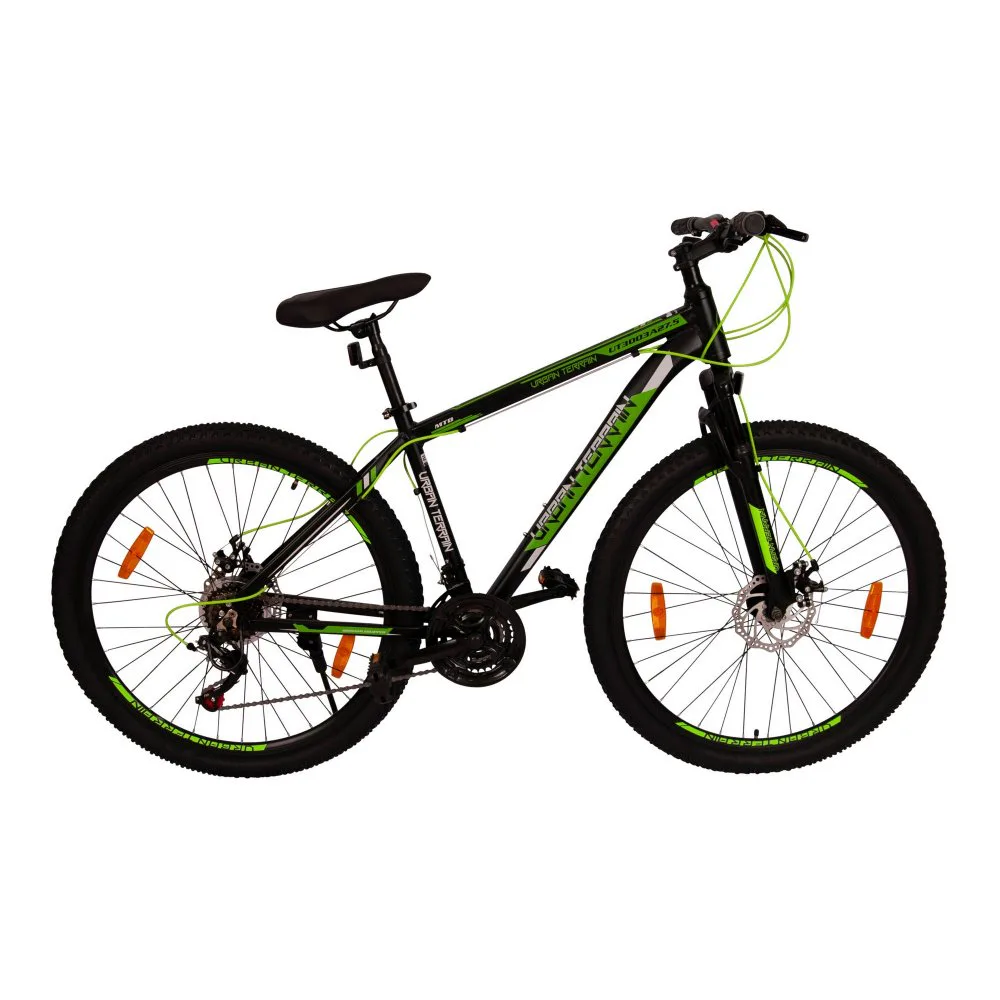 Mountainbike ALU - Urban Terrain 27.5" (Svart/Grön) Färg Flerfärgad