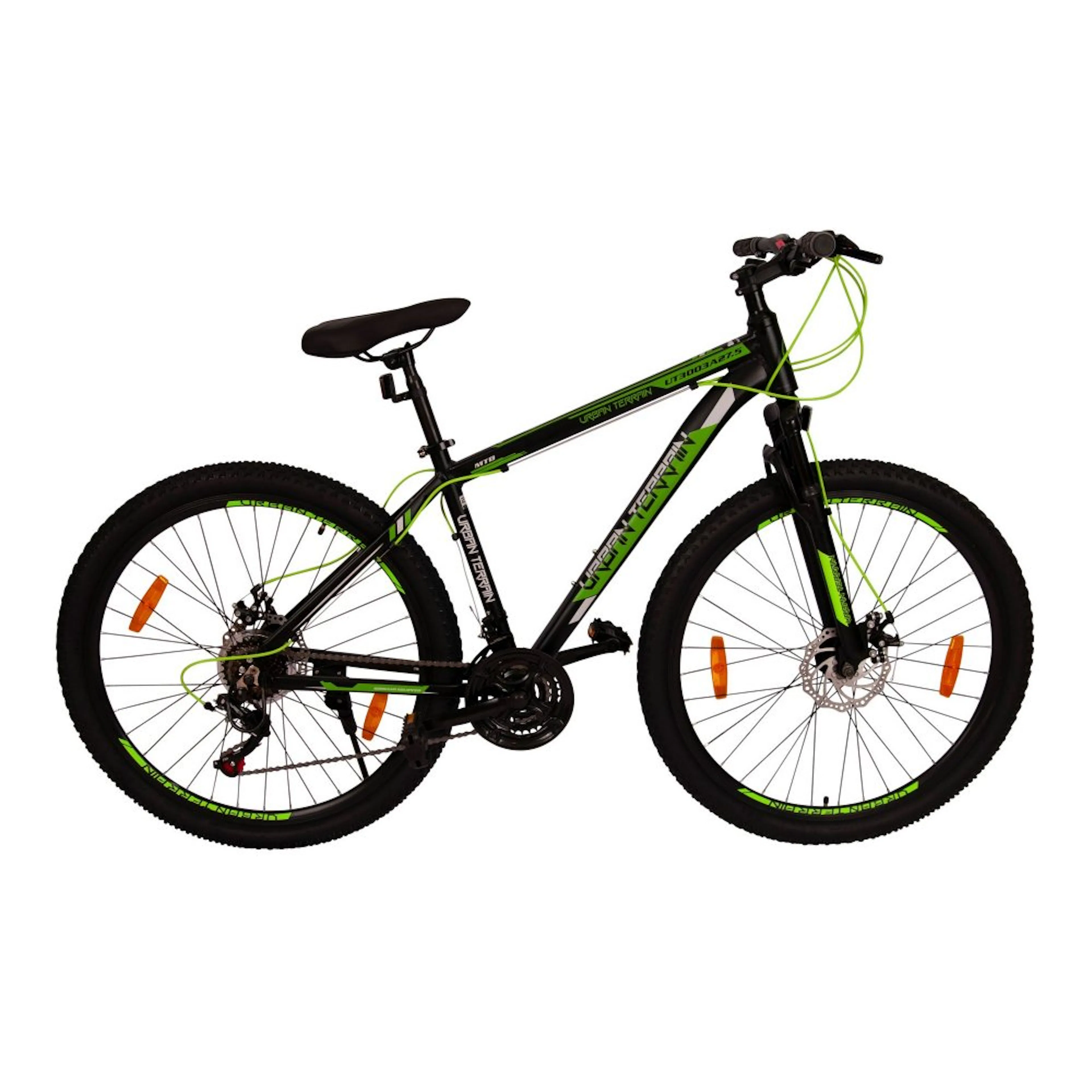 Mountainbike ALU - Urban Terrain 27.5" (Svart/Grön) Färg Flerfärgad