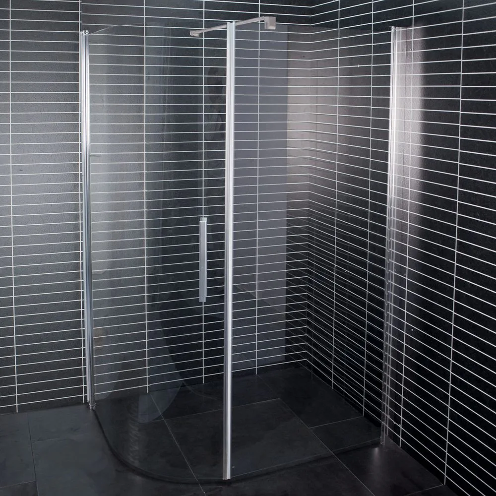 Duschhörn Arrow Free + Wall Klarglasx672x770