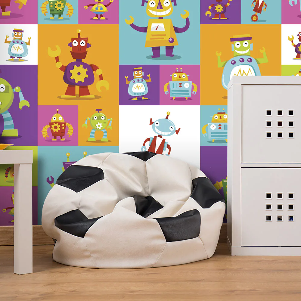 Fototapet Arkiio Colorful Robots 50x1000 cm