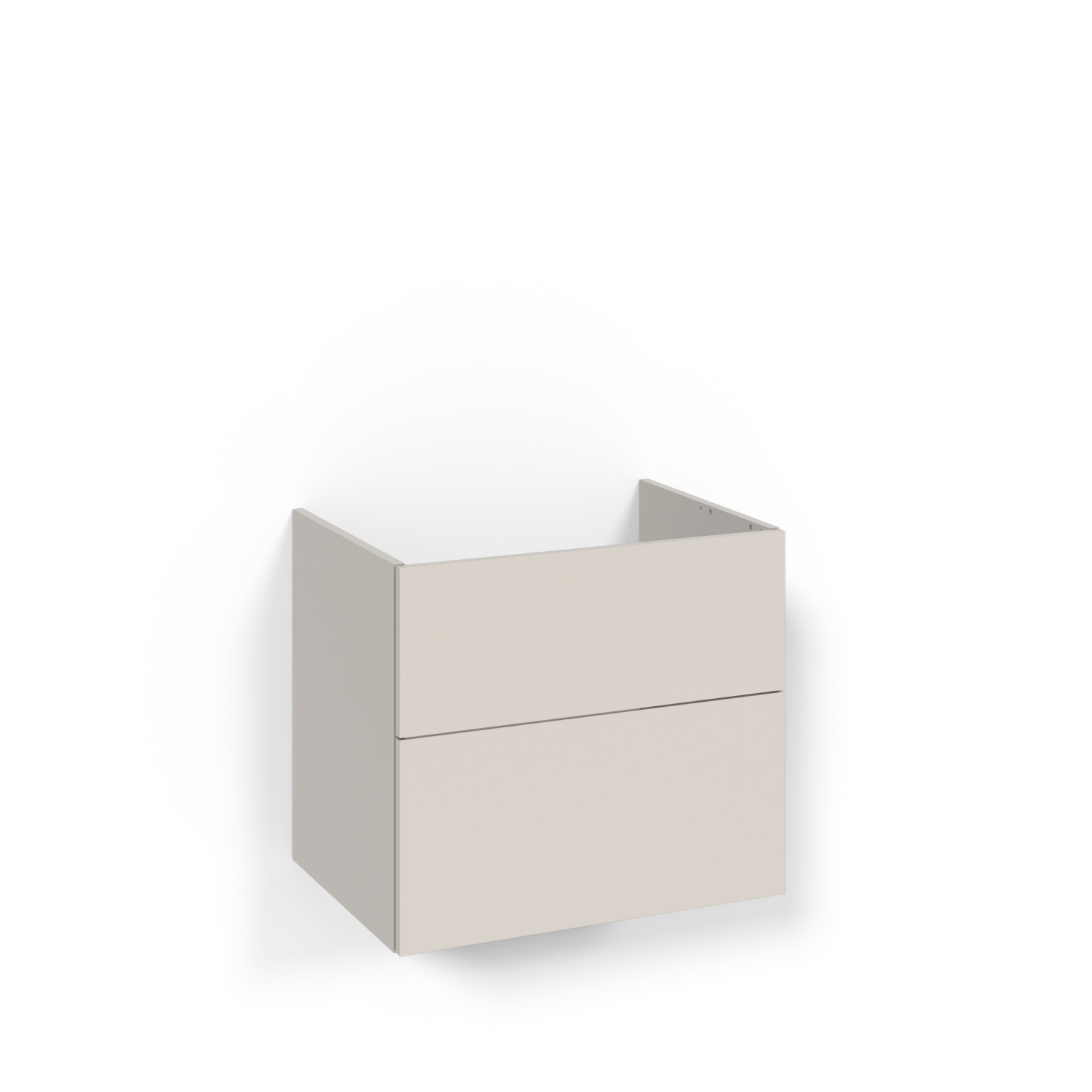 Crown Underdel 60x45 Beige Plain Push-open Bredd: 600 mm, Beige, Handtag: Push-Open