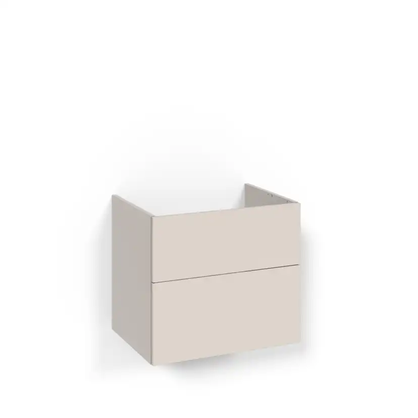 Crown Underdel 60x45 Beige Plain Push-open Bredd: 600 mm, Beige, Handtag: Push-Open