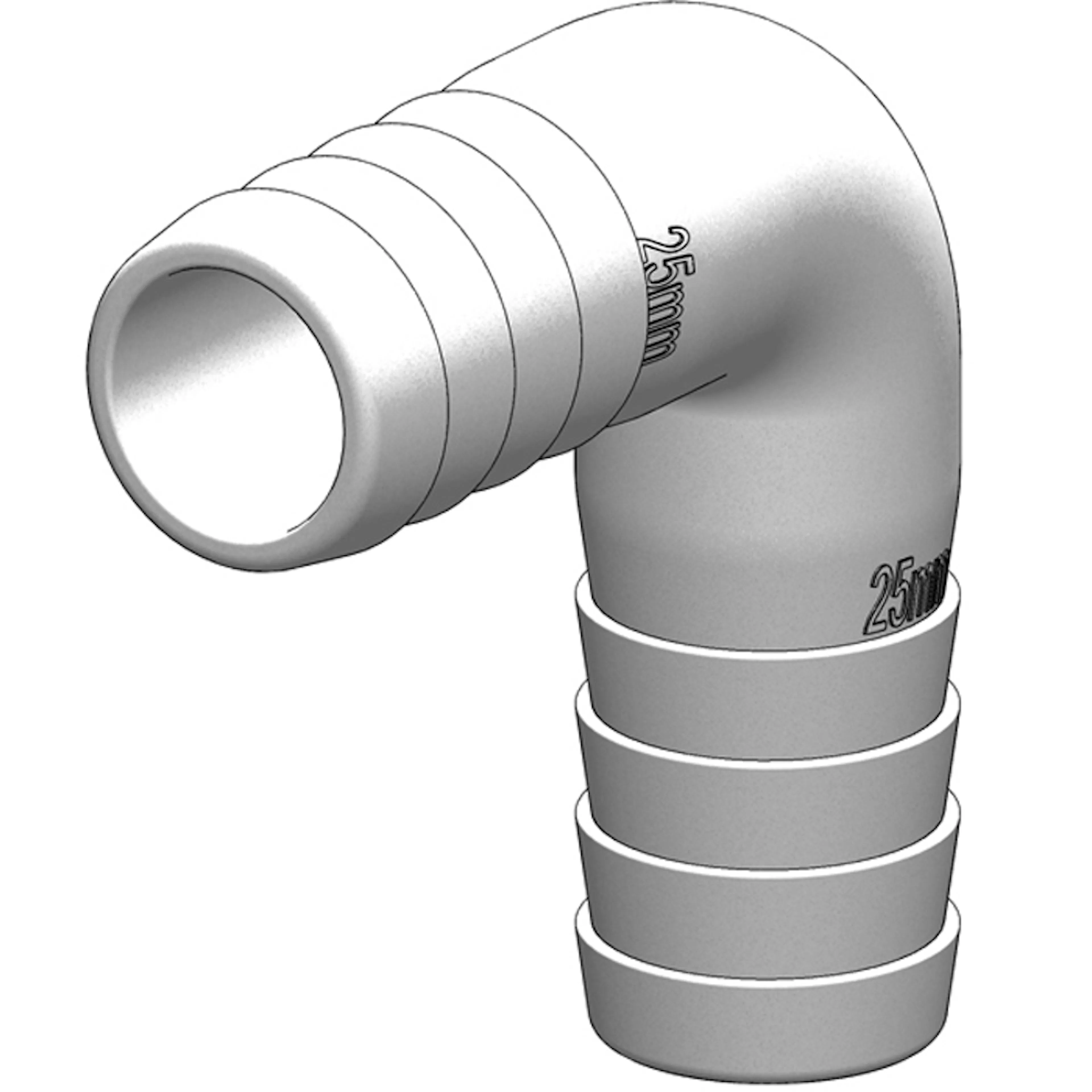Slangkoppling Tru-design 90°