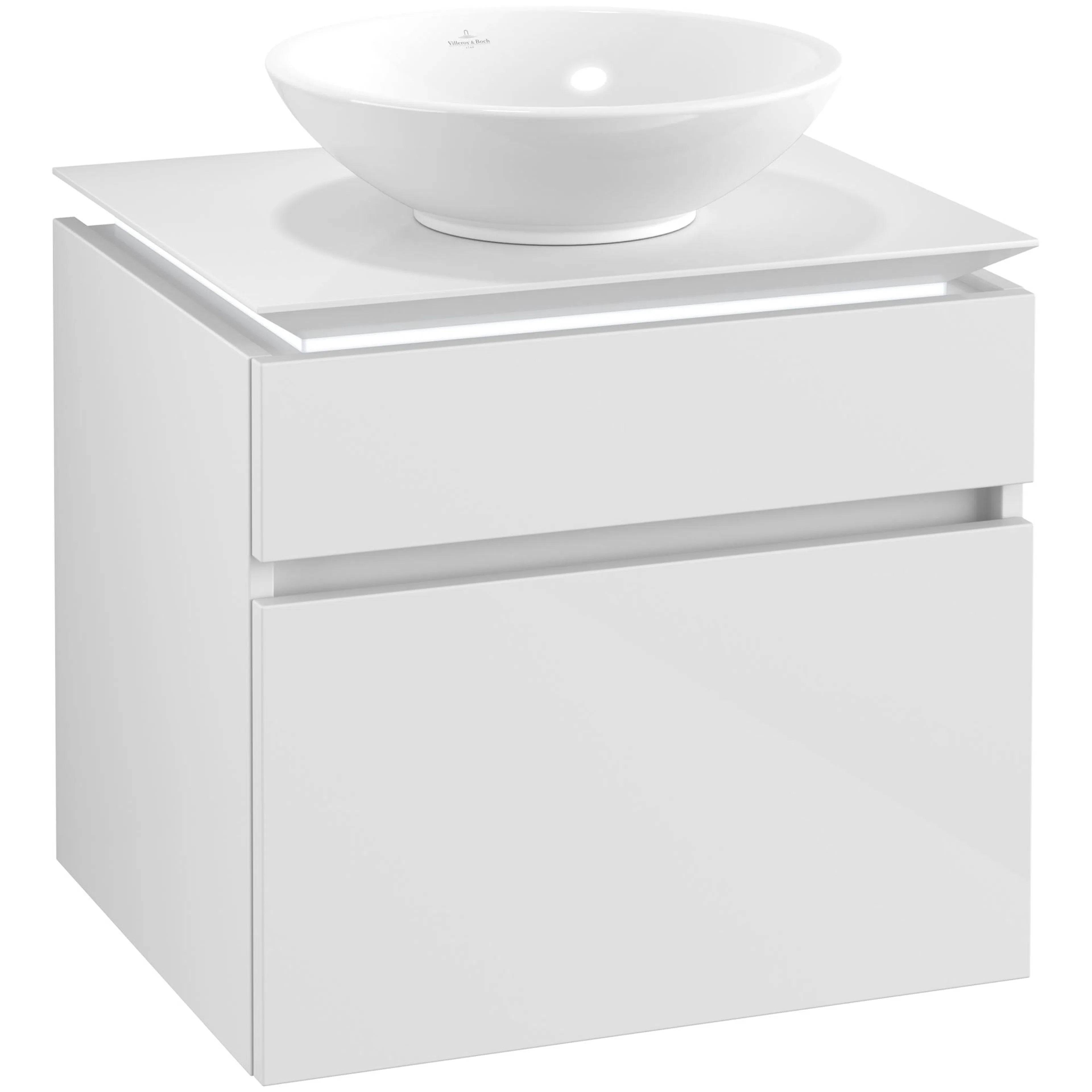 Tvättställsskåp Villeroy & Boch Legato 600 med 2 Lådor för Ytmonterat Tvättställ