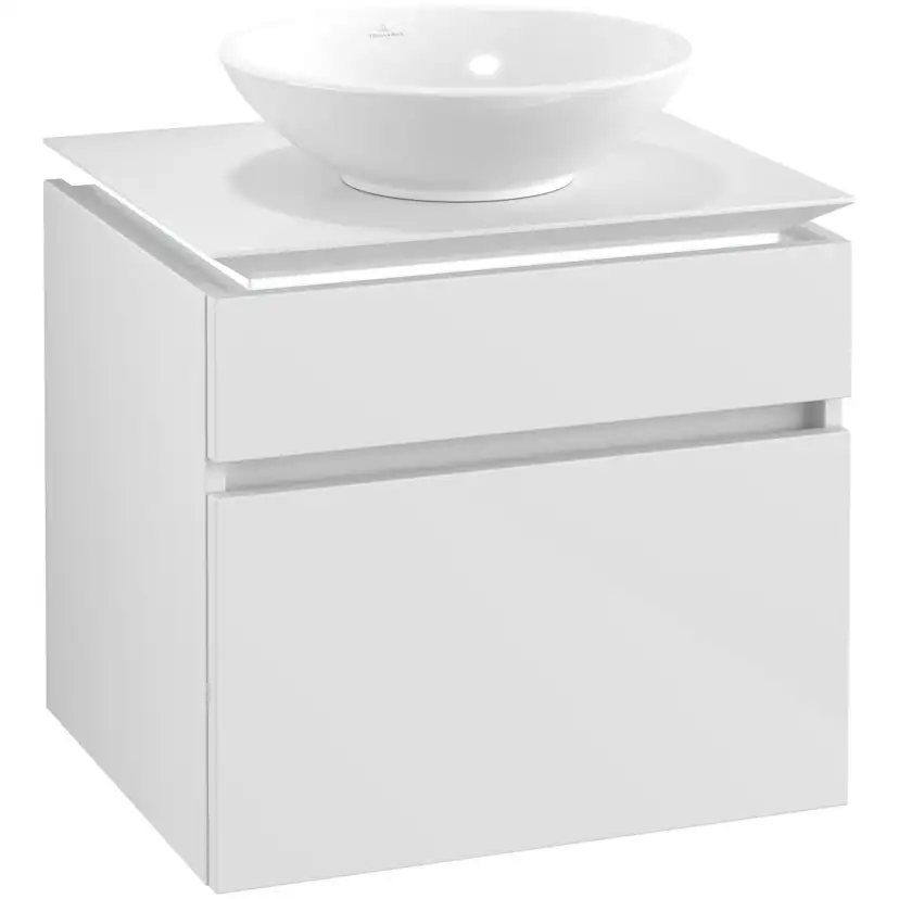 Tvättställsskåp Villeroy & Boch Legato 600 med 2 Lådor för Ytmonterat Tvättställ