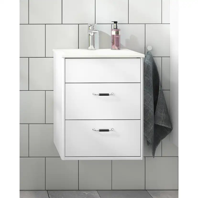 Graphic Kommodskåp vit/slät 45 cm Vit