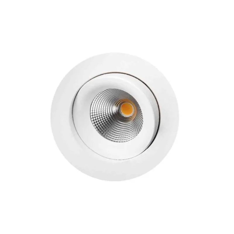 Downlight Gelia LED 9W Vit IP44 Warmdim Roterbar 360° Inkl Drivdon