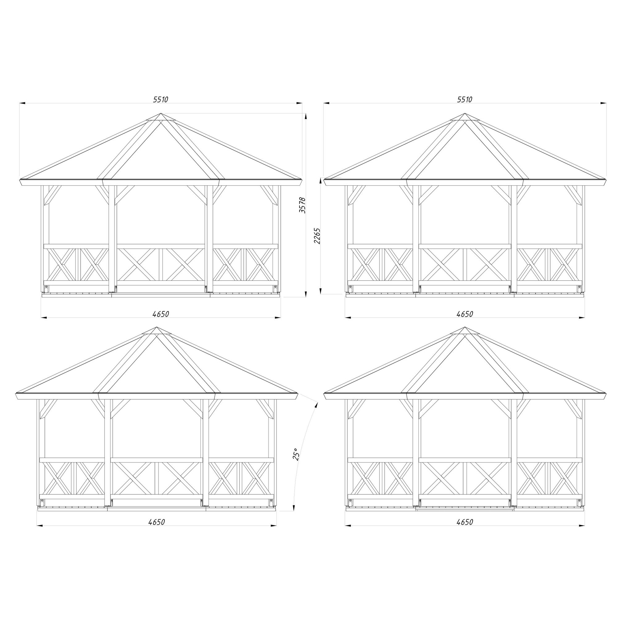 Paviljong Betty 18,0 m2 Obehandlad