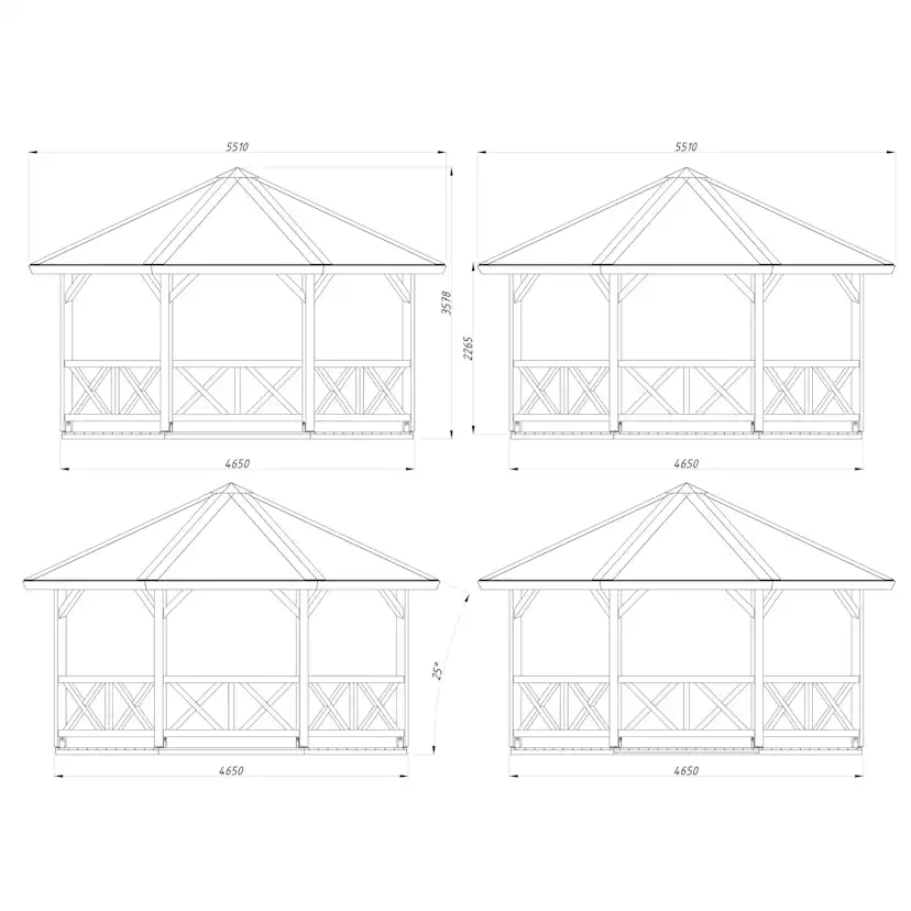 Paviljong Betty 18,0 m2 Obehandlad
