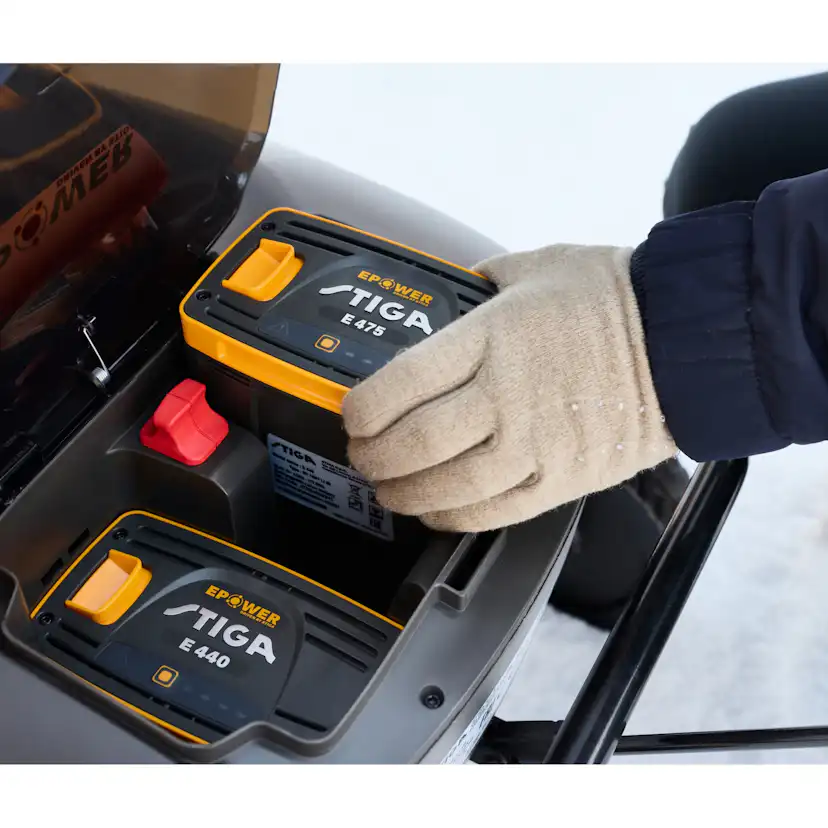 Snöslunga Batteridriven Stiga 700-serien ST 700e med Batteri 1000 W 50 cm Enstegs & Belysning