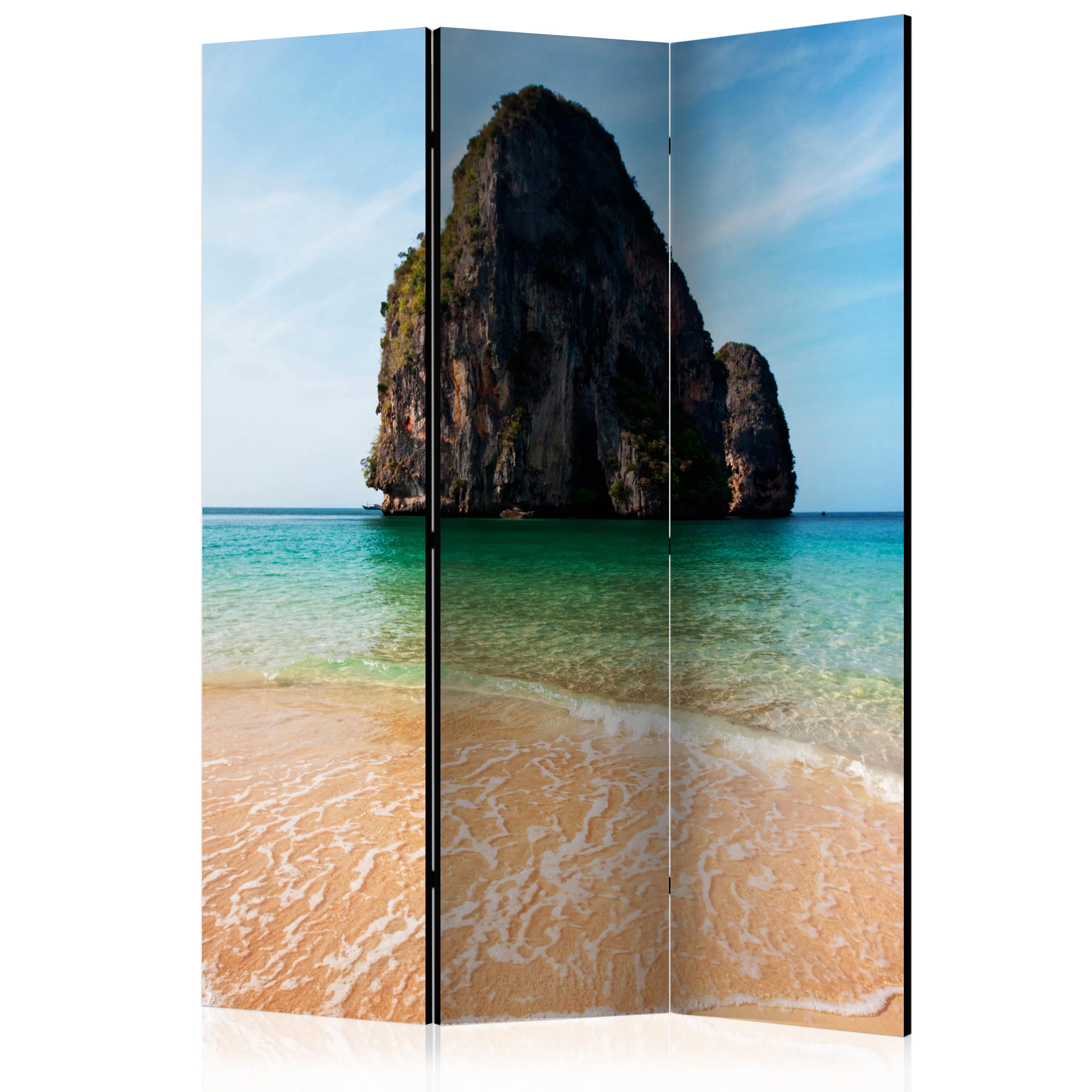 Rumsavdelare Skärmvägg Arkiio Rock Formation By Shoreline Andaman Sea Thailand 135x172 cm
