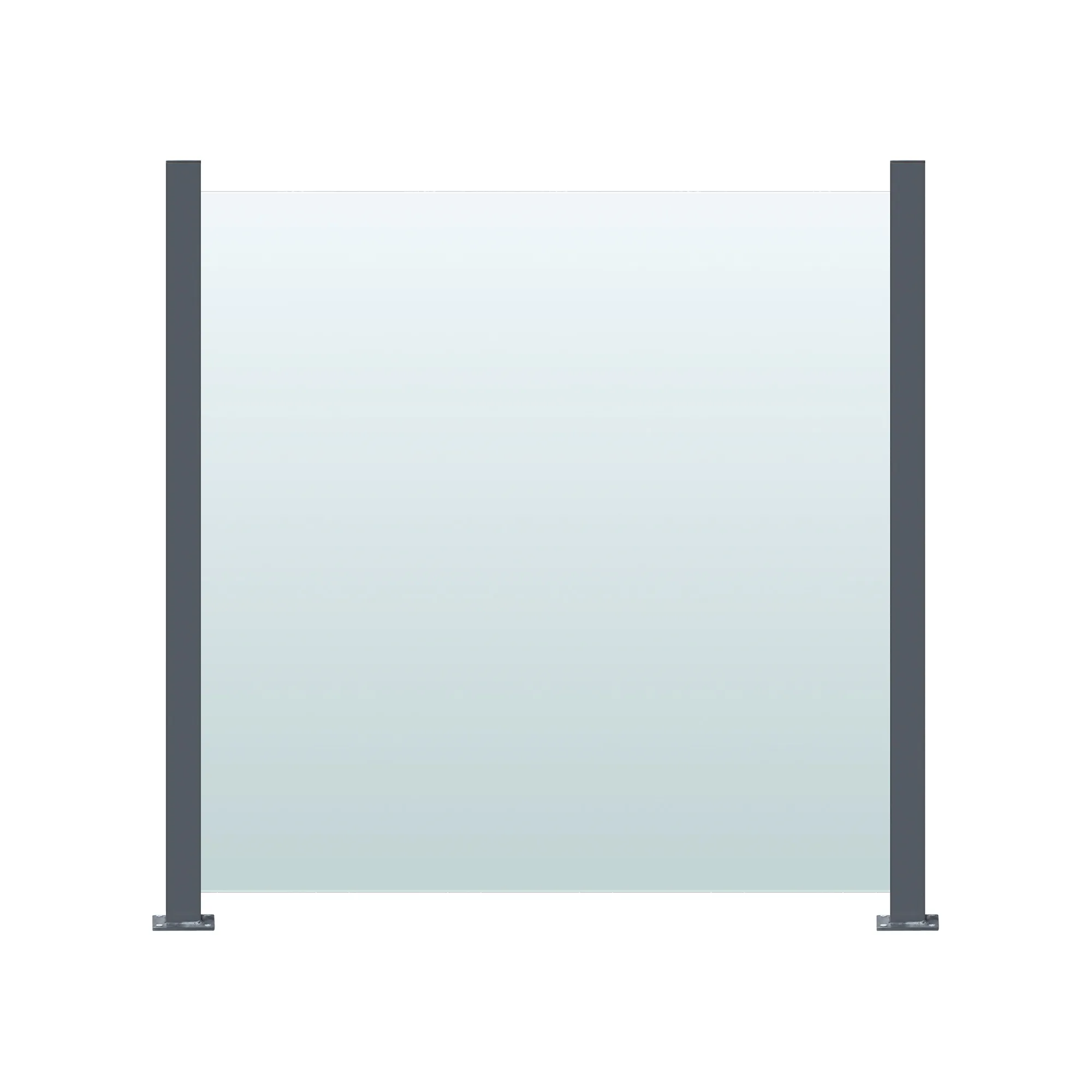 Glasräcke Hortus Klarglas Inkl Modul & Stolpar 100 x 100 cm