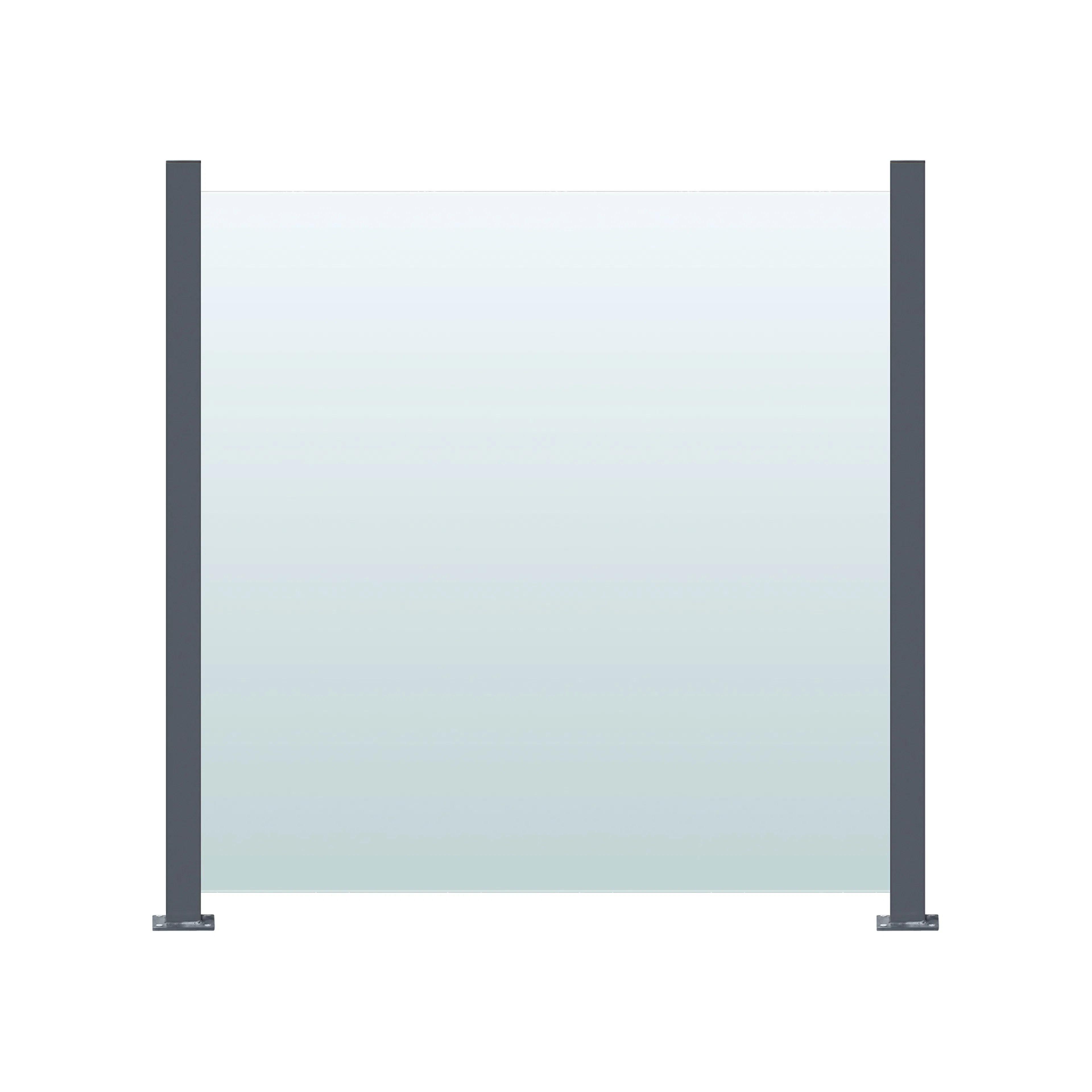 Glasräcke Hortus Klarglas Inkl Modul & Stolpar 100 x 100 cm
