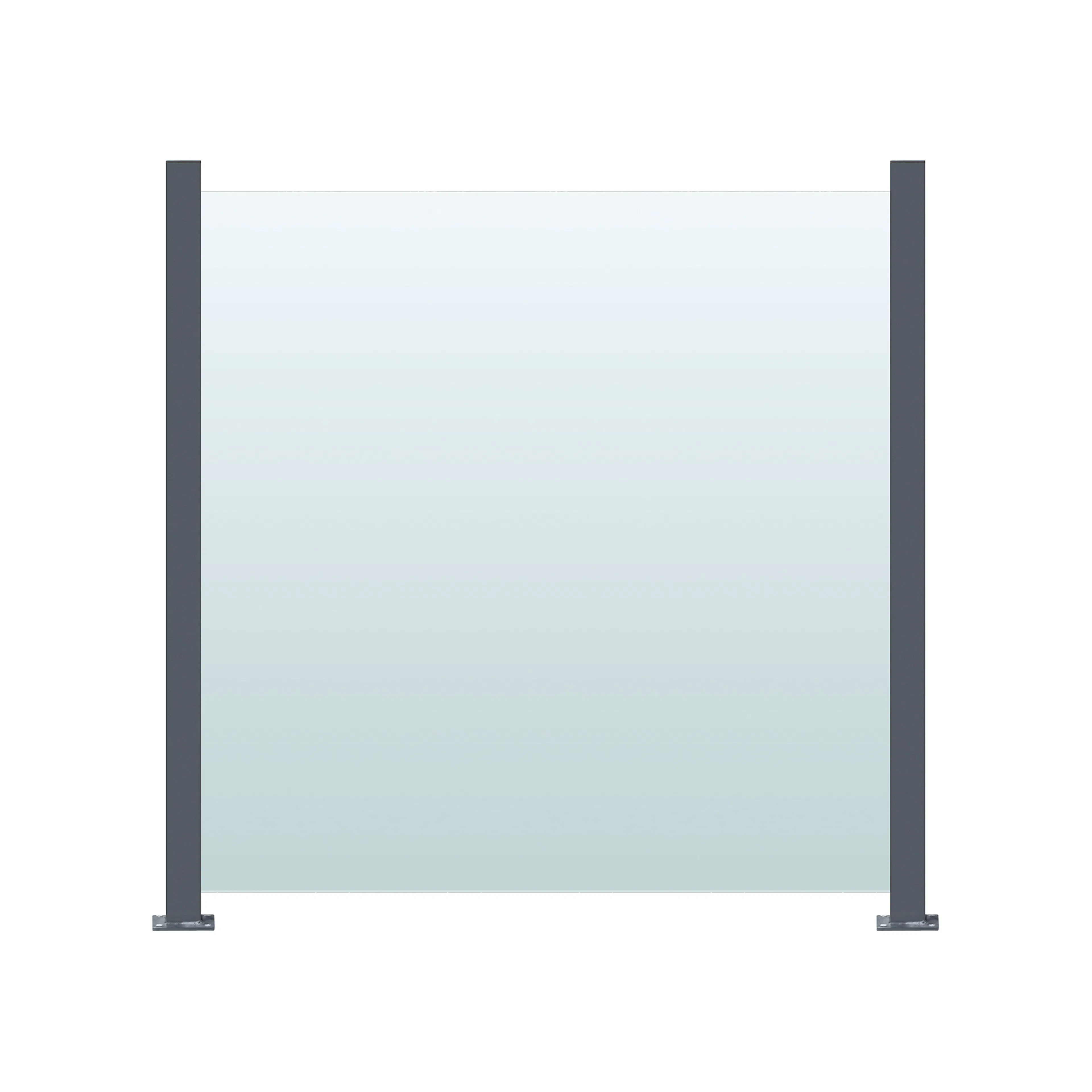 Glasräcke Hortus Klarglas Inkl Modul & Stolpar 100 x 100 cm
