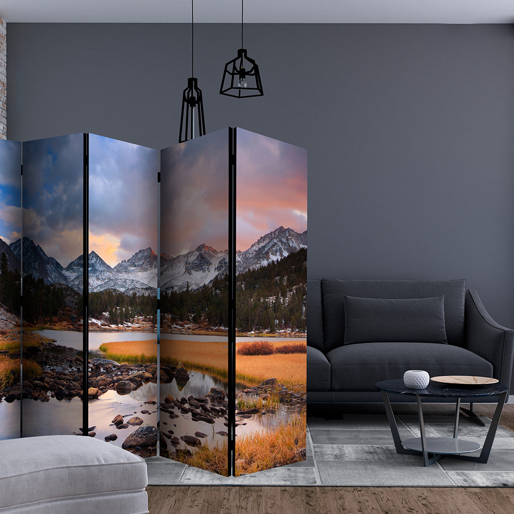 Rumsavdelare Skärmvägg Arkiio Amazing Mountain Landscape II 225x172 cm