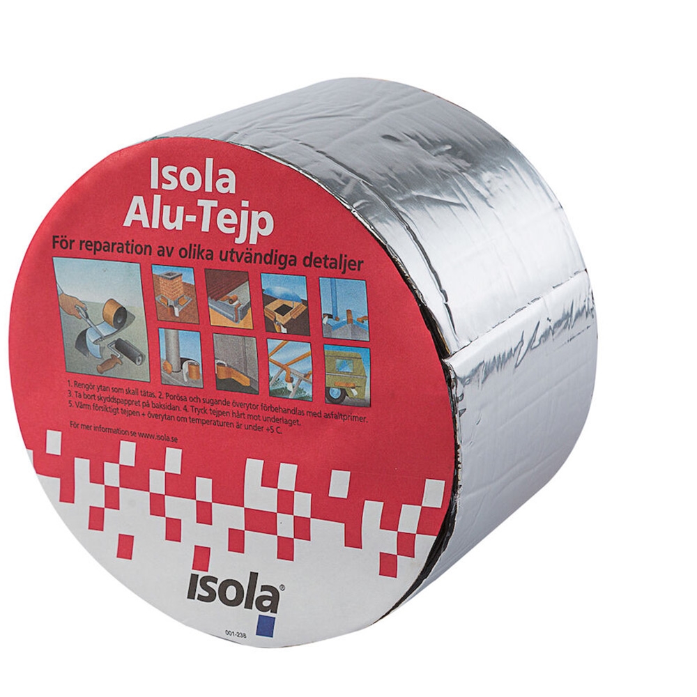 ISOLA ALUMINIUMTEJP 0,1X10 M 100 mm
