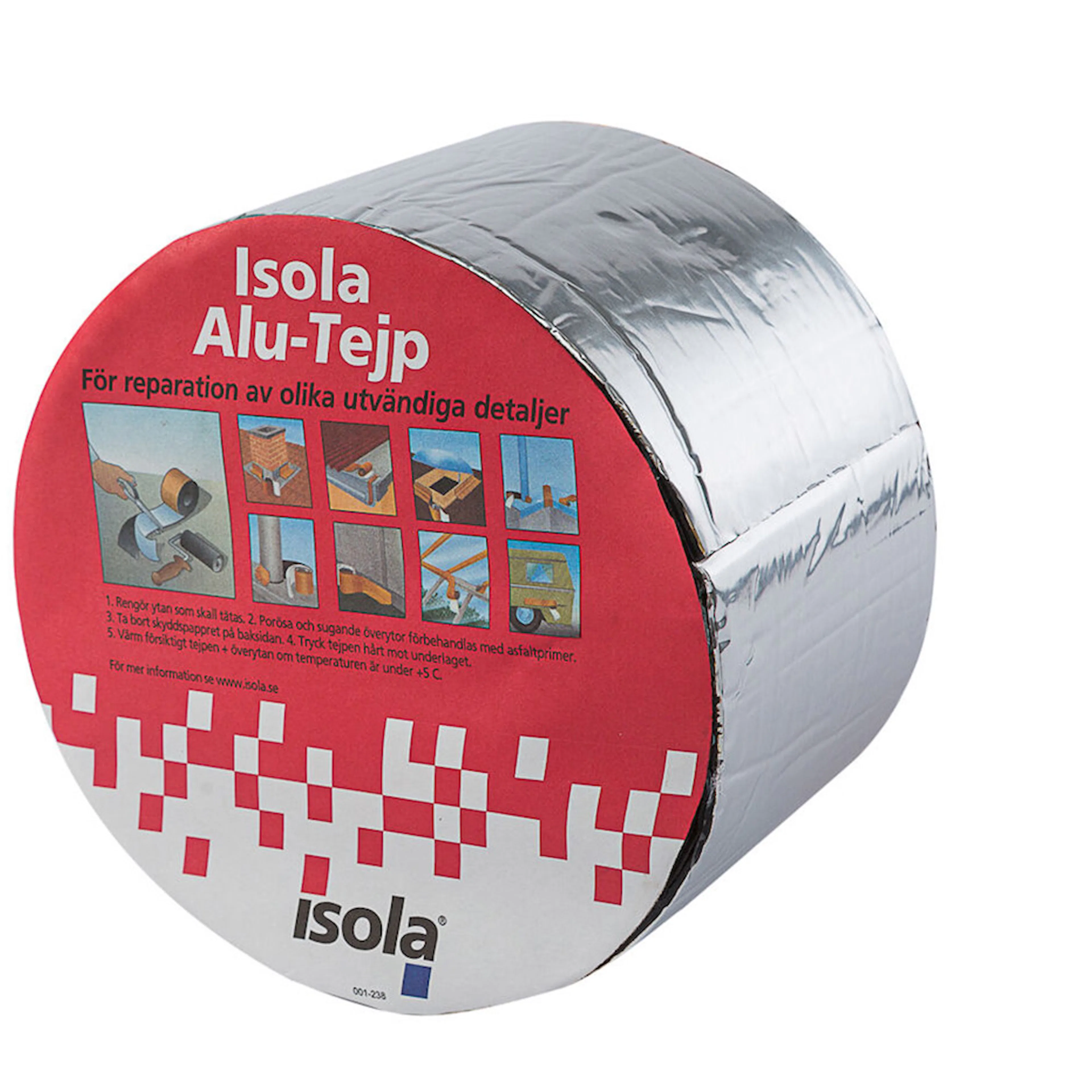 ISOLA ALUMINIUMTEJP 0,1X10 M 100 mm