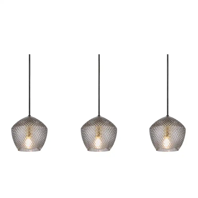 Taklampa Nordlux Orbiform 3-Pendel Rökfärgad
