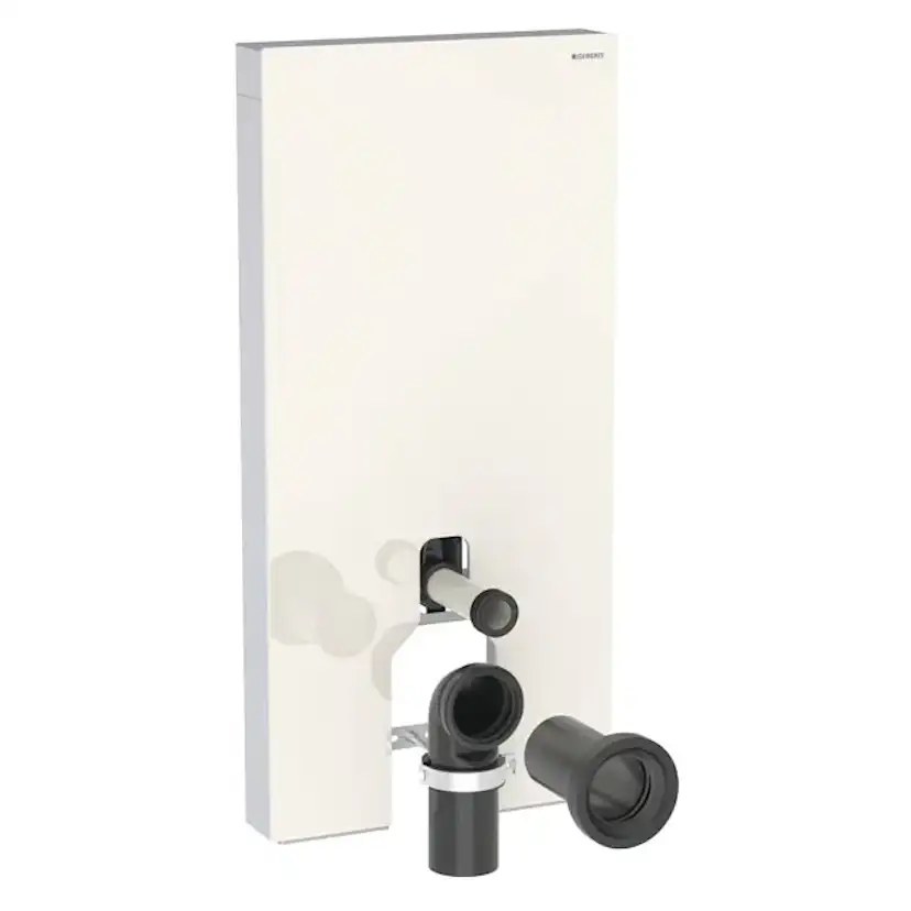 WC-Fixtur Geberit Monolith för Back-to-wall Toalettstol 101 cmxSandgrå/Glas