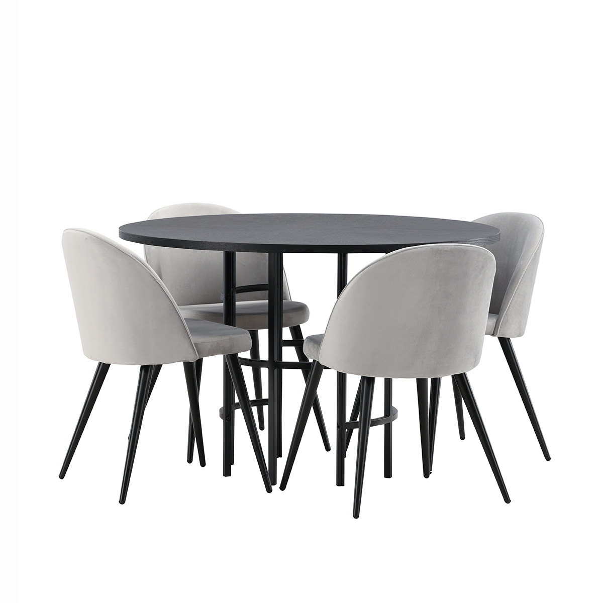 Matgrupp Venture Home Copenhagen med 4 Velvet Stolar