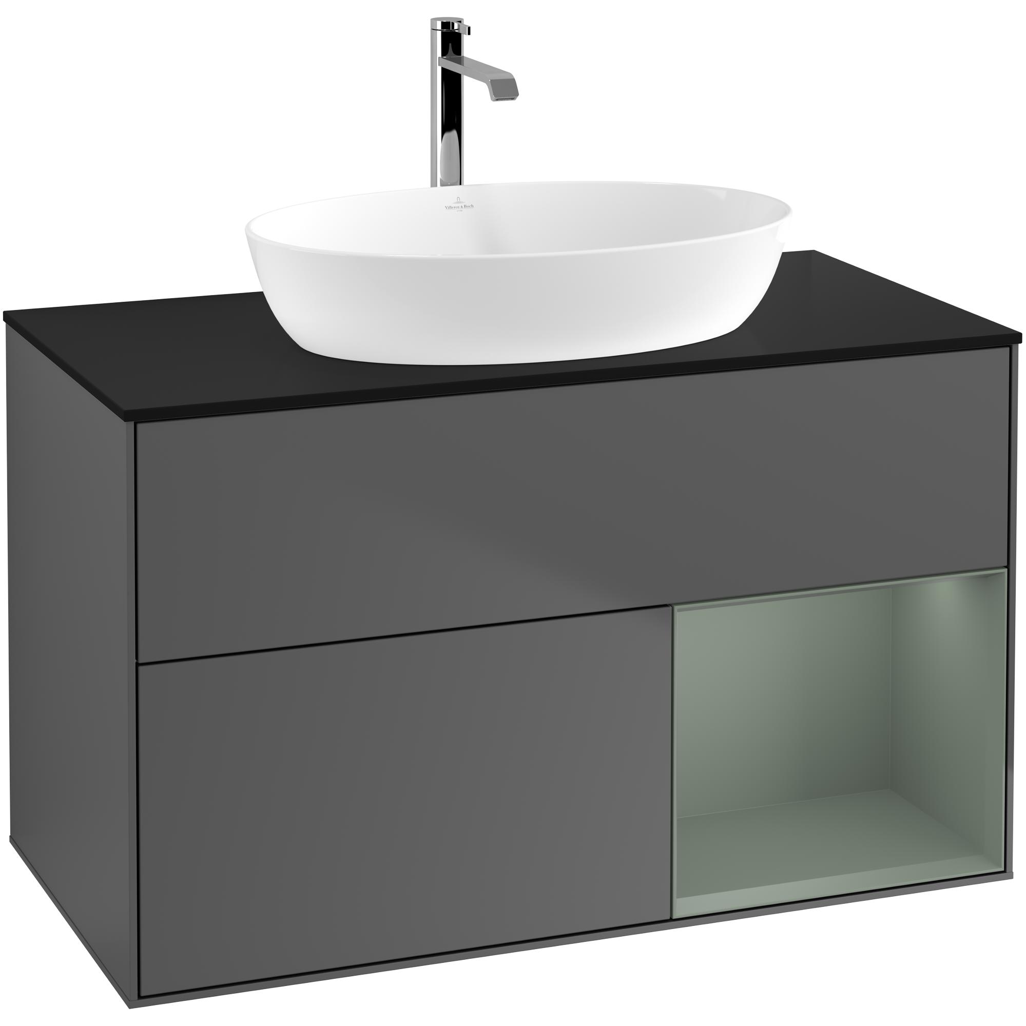 Tvättställsskåp Villeroy & Boch Finion med 2 Lådor Hylla och Bänkskiva för Fristående Tvättställ från Artis & Collaro