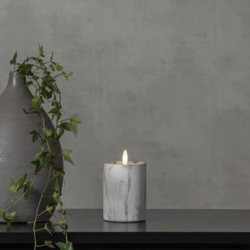 Blockljus Star Trading Flamme Marble