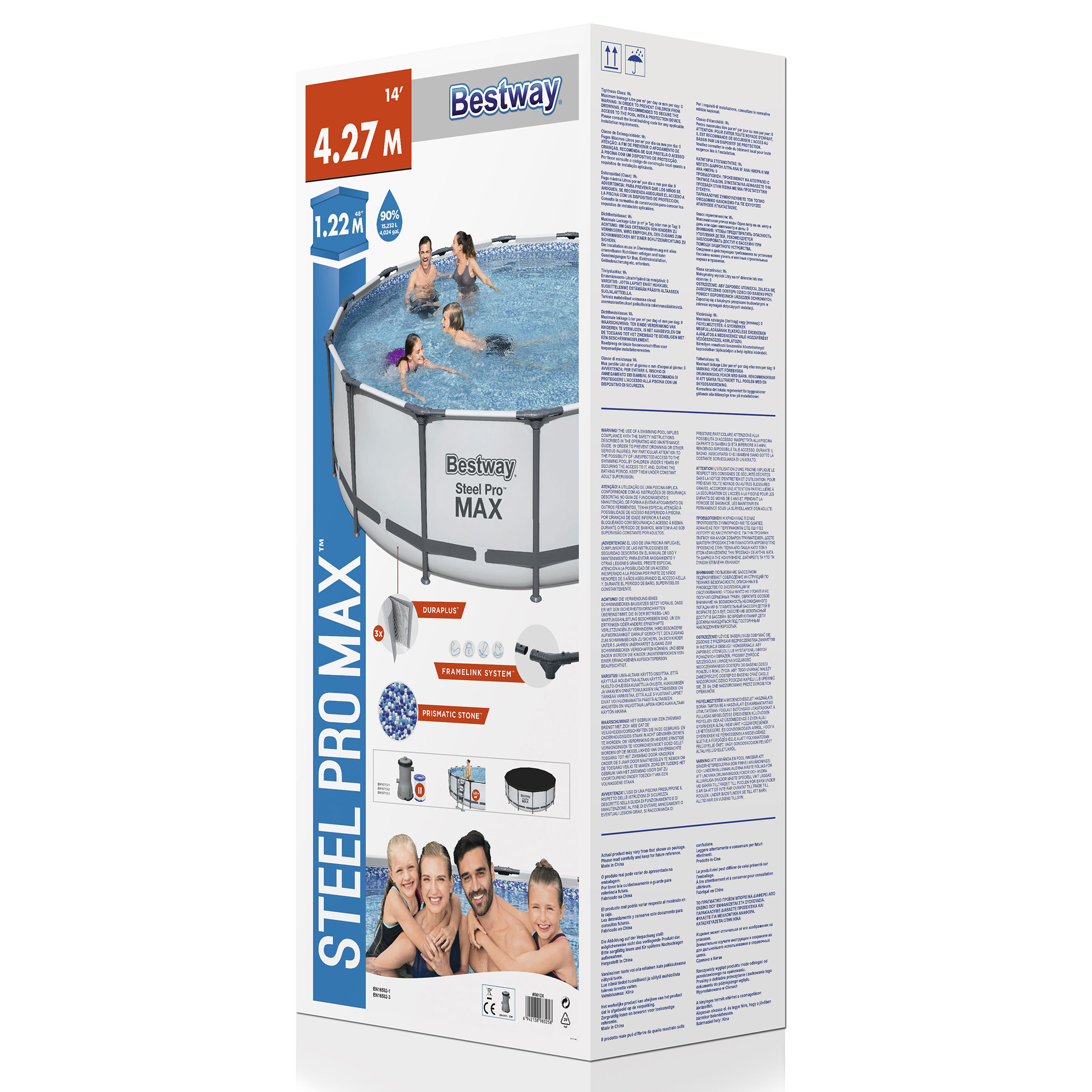 Poolpaket Bestway Steel Pro Max Ø4,27M