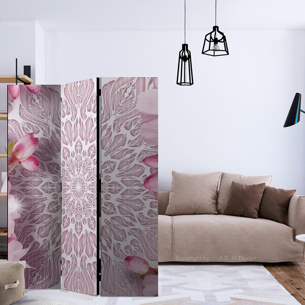 Rumsavdelare Skärmvägg Arkiio Pastel Mandala 135x172 cm