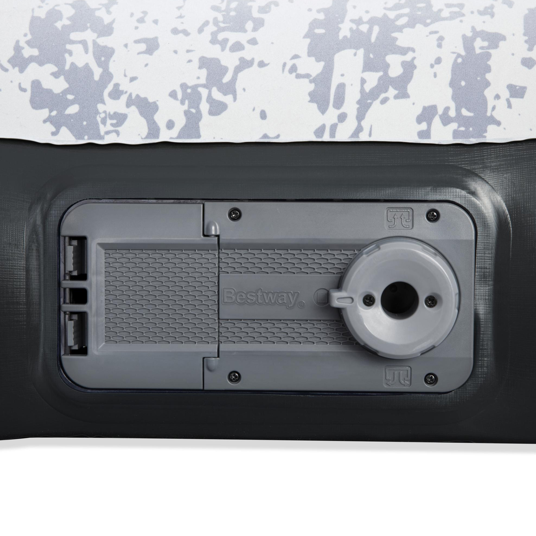 Uppblåsbar madrass Bestway Inbyggd Pump Tritech Airbed Twin Fashion Flock