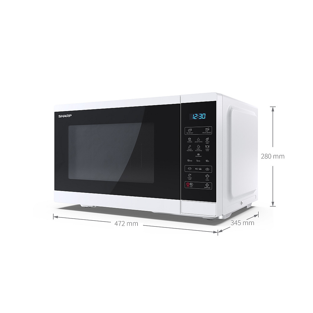 Fristående Mikrovågsugn Sharp YC-MS252AE-W