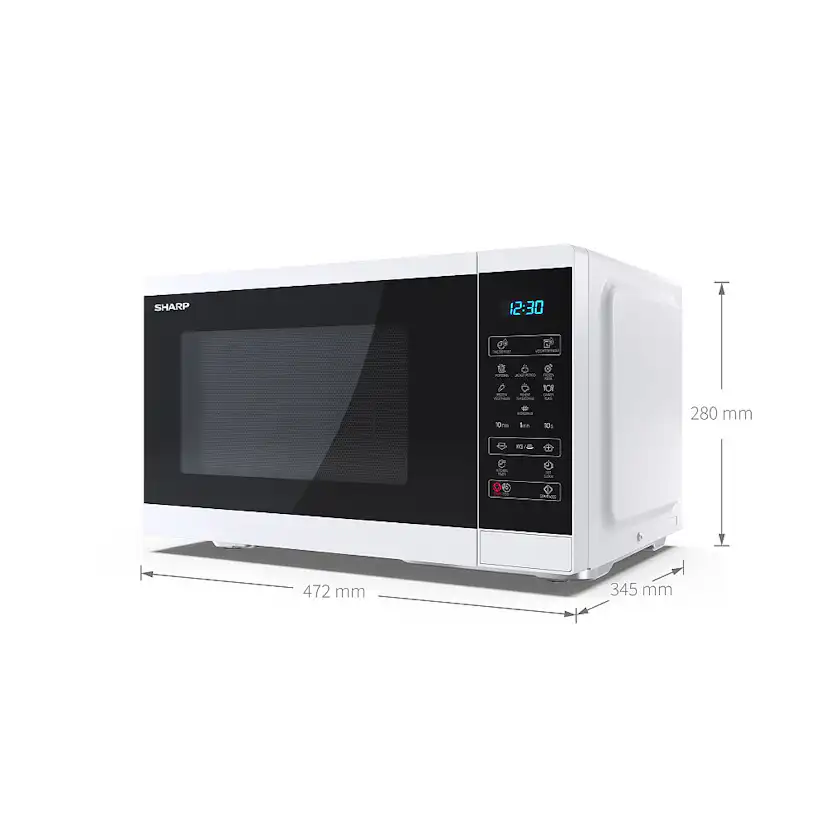 Fristående Mikrovågsugn Sharp YC-MS252AE-W