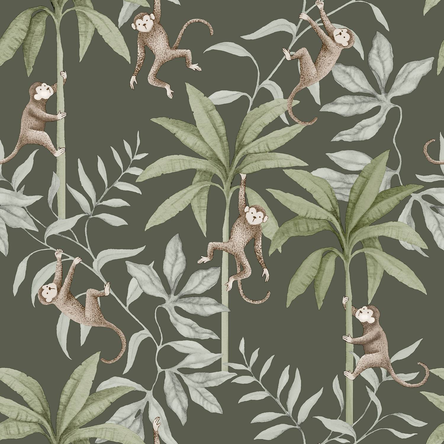 Tapet Boråstapeter Jungle Friends 6935