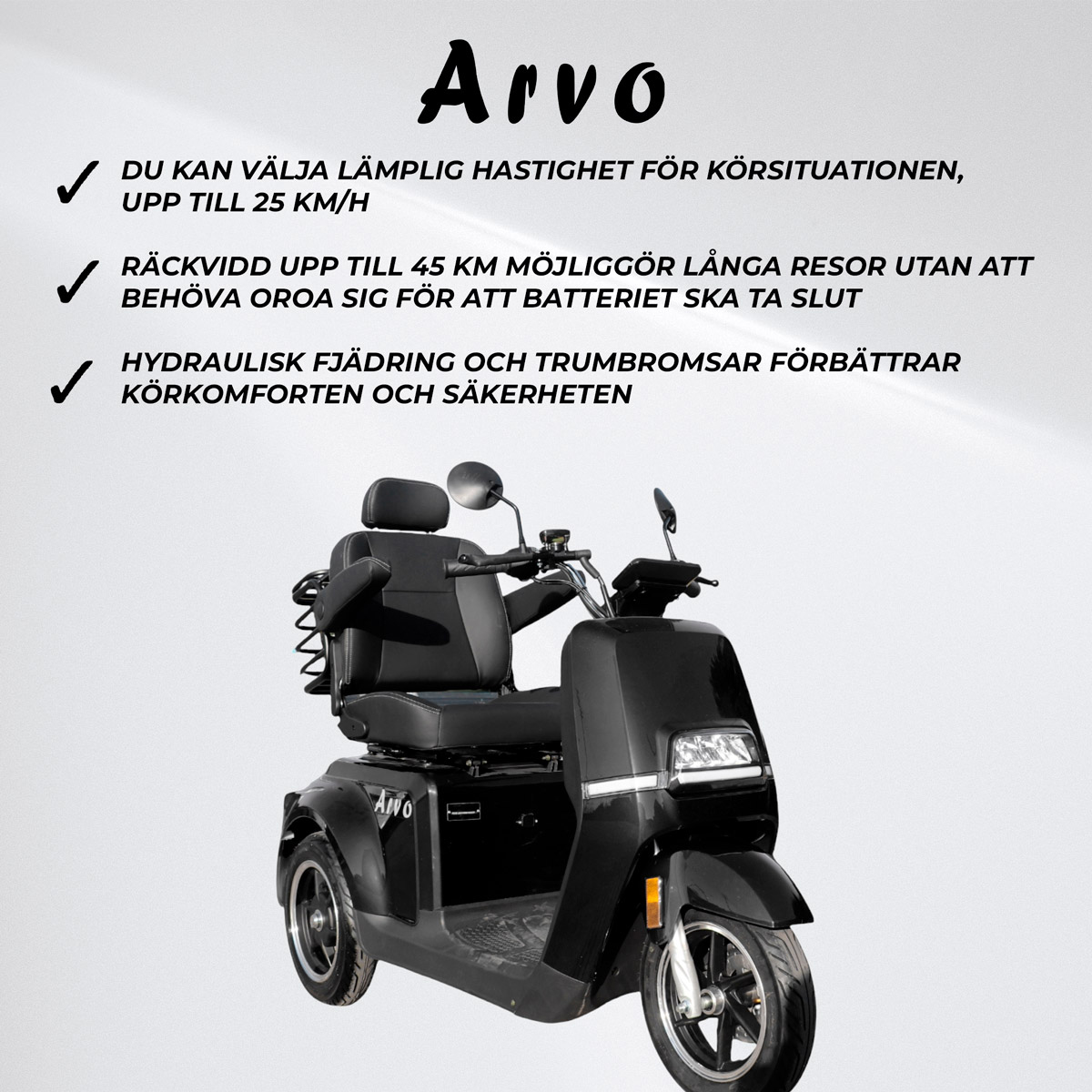 Promenadscooter Arvo P700